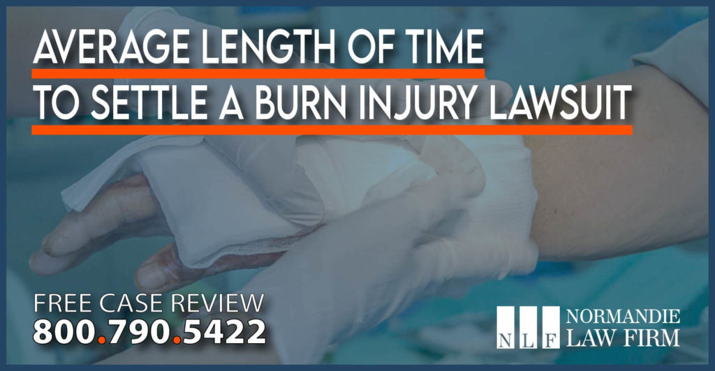 Average Length of Time to Settle a Burn Injury Lawsuit lawyer attorney sue compensation lawsuit personal injury