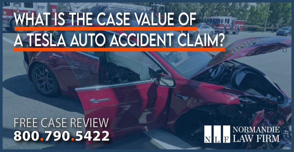 What is the Case Value of a Tesla Auto Accident Claim lawyer attorney sue compensation lawsuit injury incident