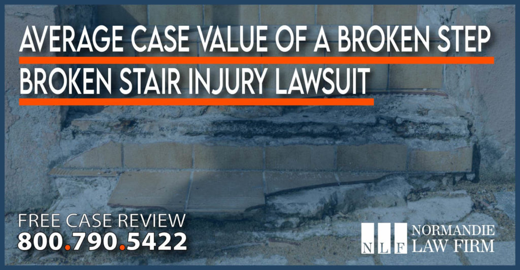 Average Case Value of a Broken Step - Broken Stair Injury Lawsuit lawyer attorney compensation incident accident sue-01