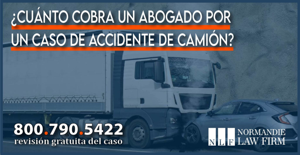 Cuánto cobra un abogado por un caso de accidente de camión abogado