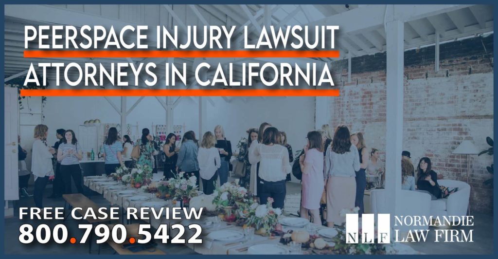 Peerspace Injury Lawsuit Attorneys in California injury accident lawyer liability sue compensation