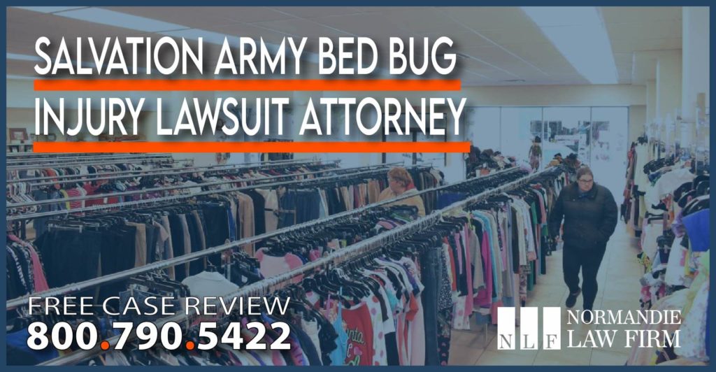 Salvation Army Bed Bug Injury Lawsuit Attorney lawyer compensation sue incident