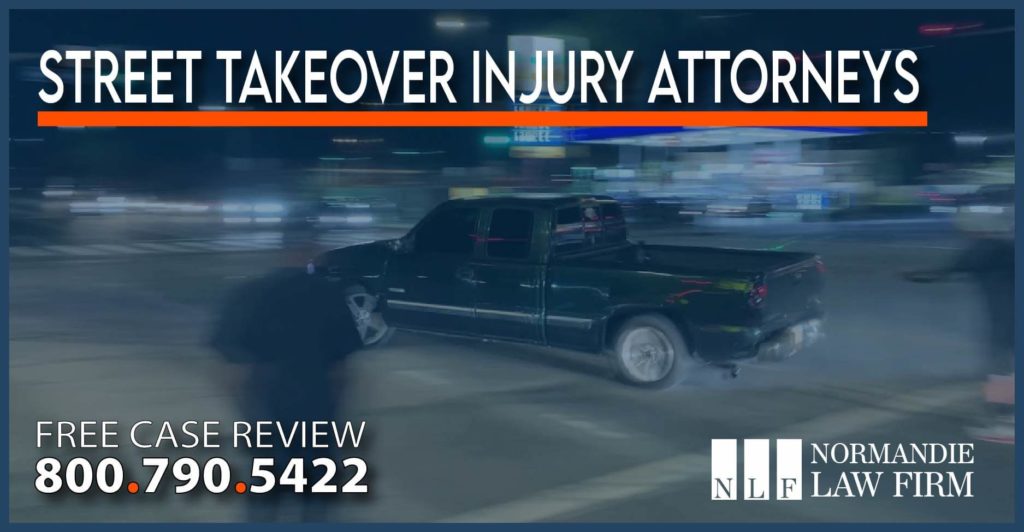 Street Takeover Injury Attorneys lawyer lawsuit incident accident hazard neck injury head injury back injury
