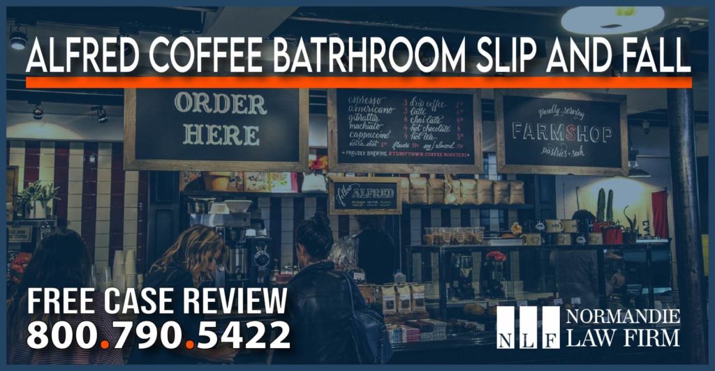 Alfred Coffee Bathroom Slip and Fall liability lawyer attorney sue compensation lawsuit