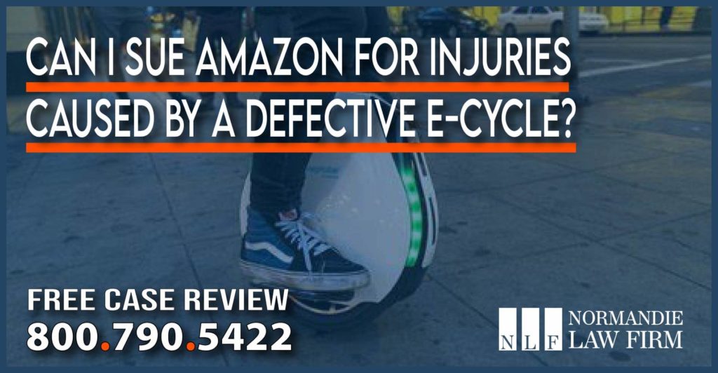 Can I Sue Amazon for Injuries Caused by a Defective E-Cycle lawyer attorney sue compensation liability risk hazard defective