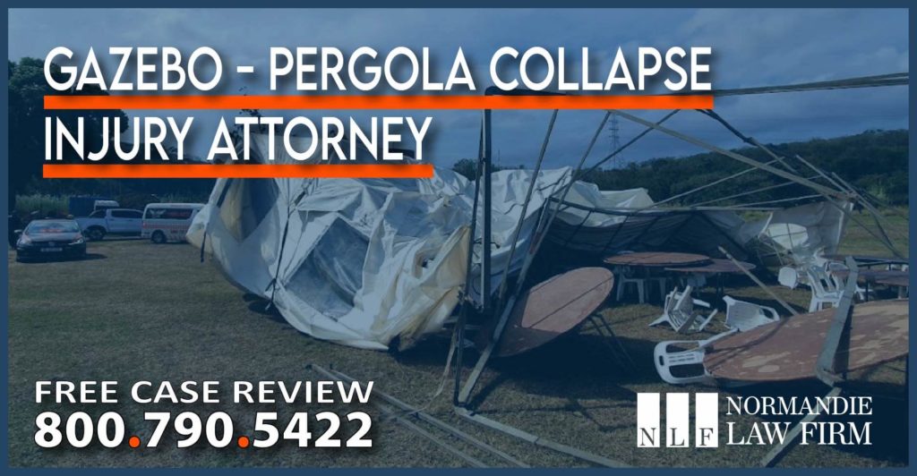 Gazebo - Pergola Collapse Injury Attorney lawyer sue lawsuit compensation personal injury