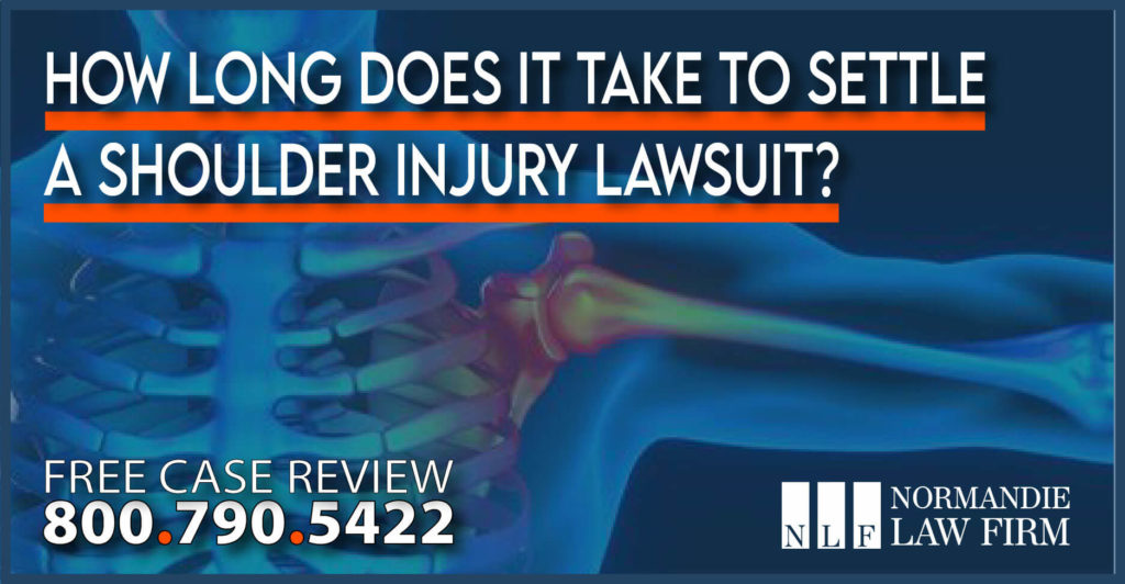 How long does it take to Settle a Shoulder Injury Lawsuit lawyer attorney sue compensation incident accident