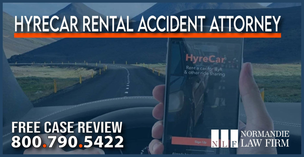 HyreCar Rental Accident Attorney lawyer sue compensation personal injury lawsuit