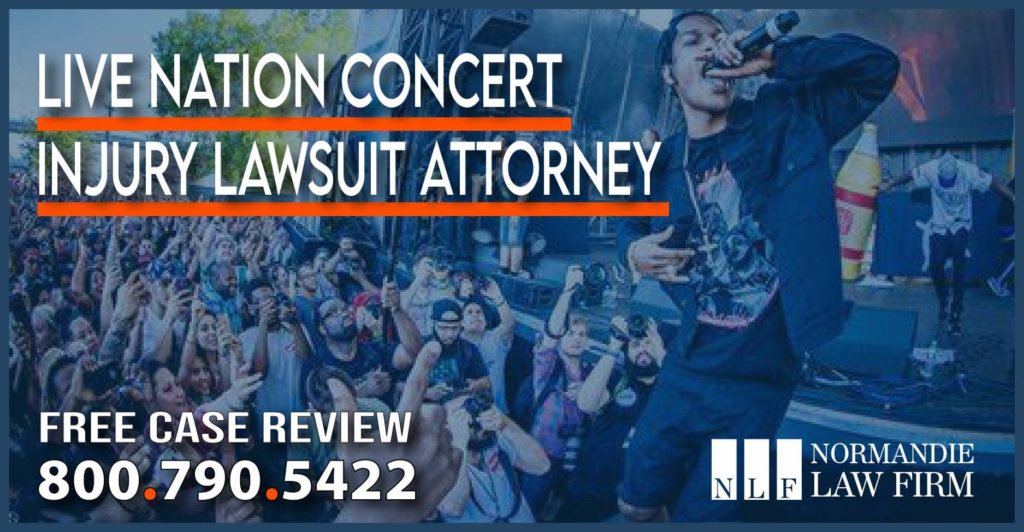 Live Nation Concert Injury Lawsuit Attorney lawyer sue compensation personal injury incident accident