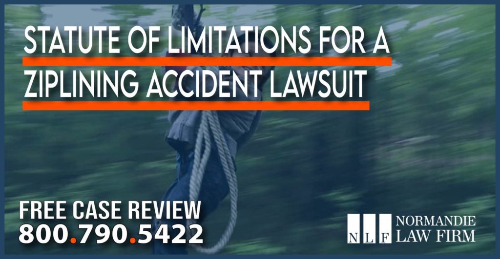 Statute of Limitations for a Ziplining Accident Lawsuit lawyer sue compensation liability attorney personal injury