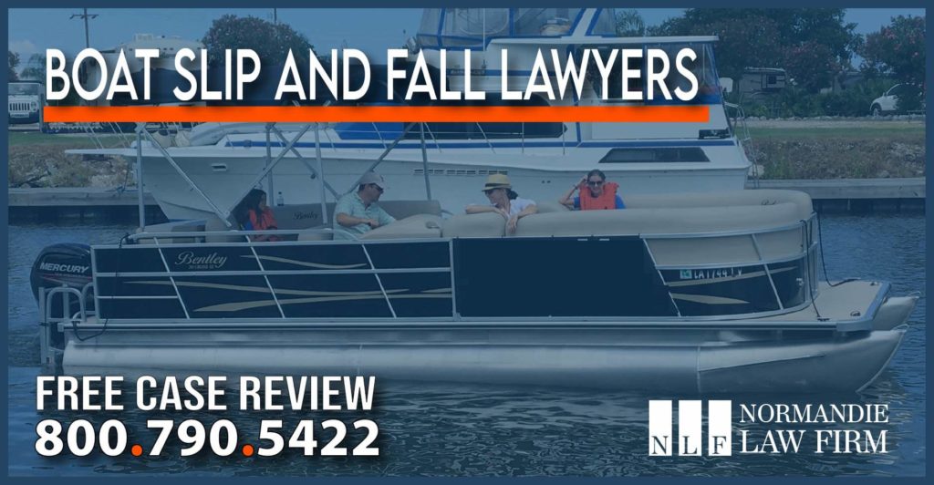 boat slip and fall lawyer attorney sue compensation lawsuit incident accident