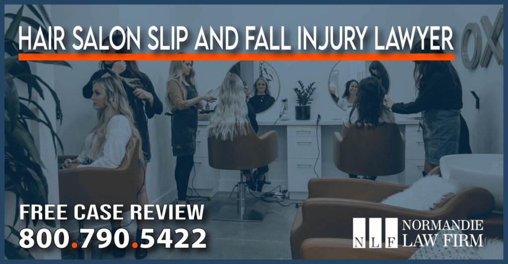 Hair Salon Slip and Fall Injury Lawyer incident accident liability attorney sue compensation lawsuit