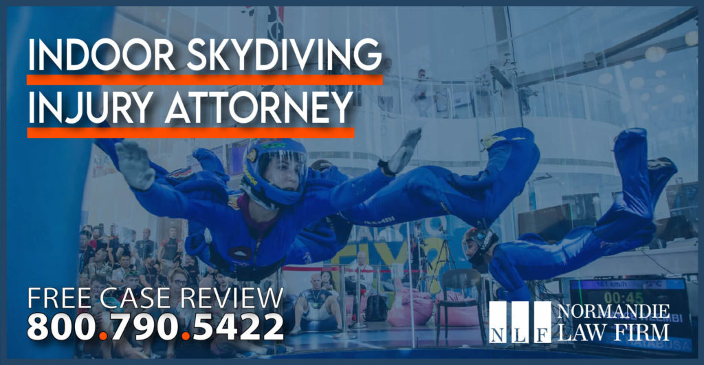 Indoor Skydiving Injury Attorney lawyer sue compensation lawsuit personal injury incident accident