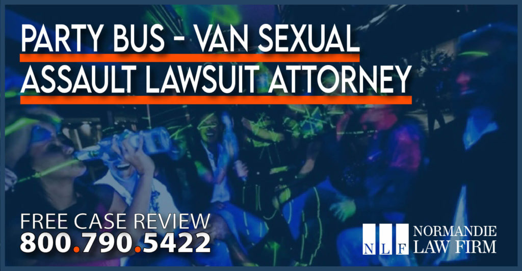Party Bus - Van Sexual Assault Lawsuit Attorney lawyer liability sue compensation personal injury
