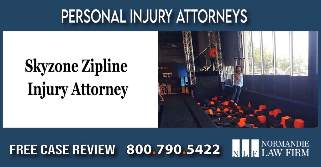 Skyzone Zipline Injury Attorney lawyer sue personal injury accident incident law firm