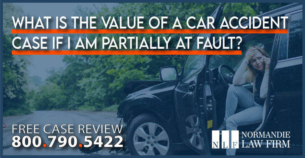 What is the Value of a Car Accident Case if I am Partially at Fault lawyer attorney sue compensation lawsuit incident