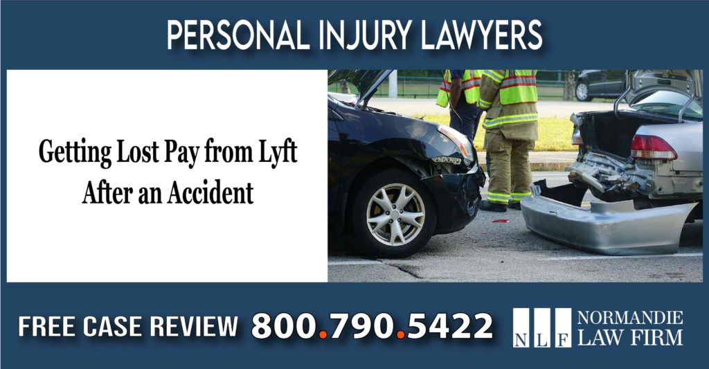 Getting Lost Pay from Lyft After an Accident lawyer attorney sue law firm compensation lawsuit