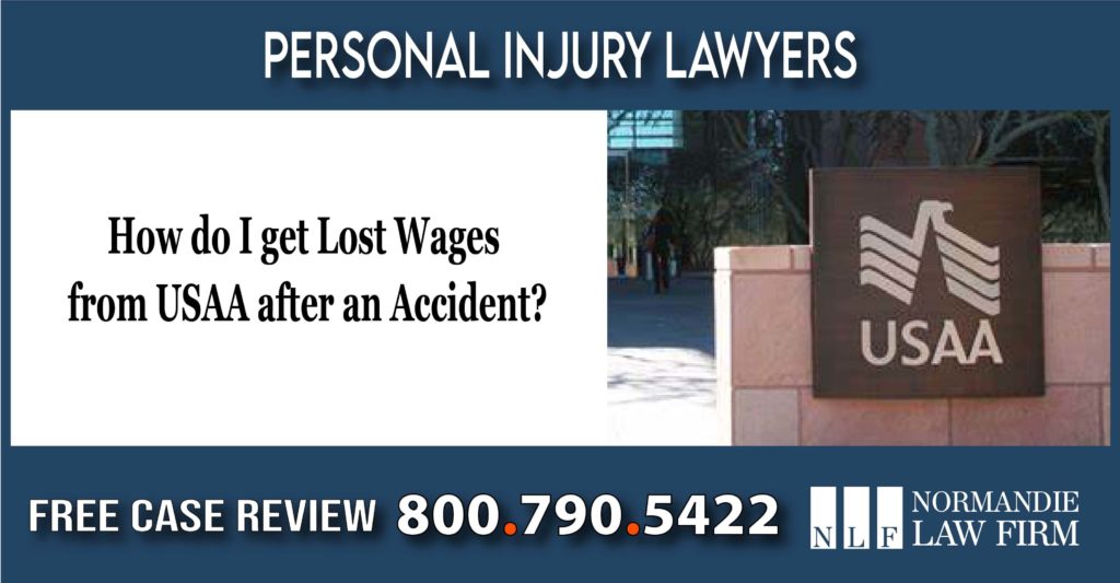 How do I get Lost Wages from USAA after an Accident personal injury lawyer attorney lawsuit sue compensation