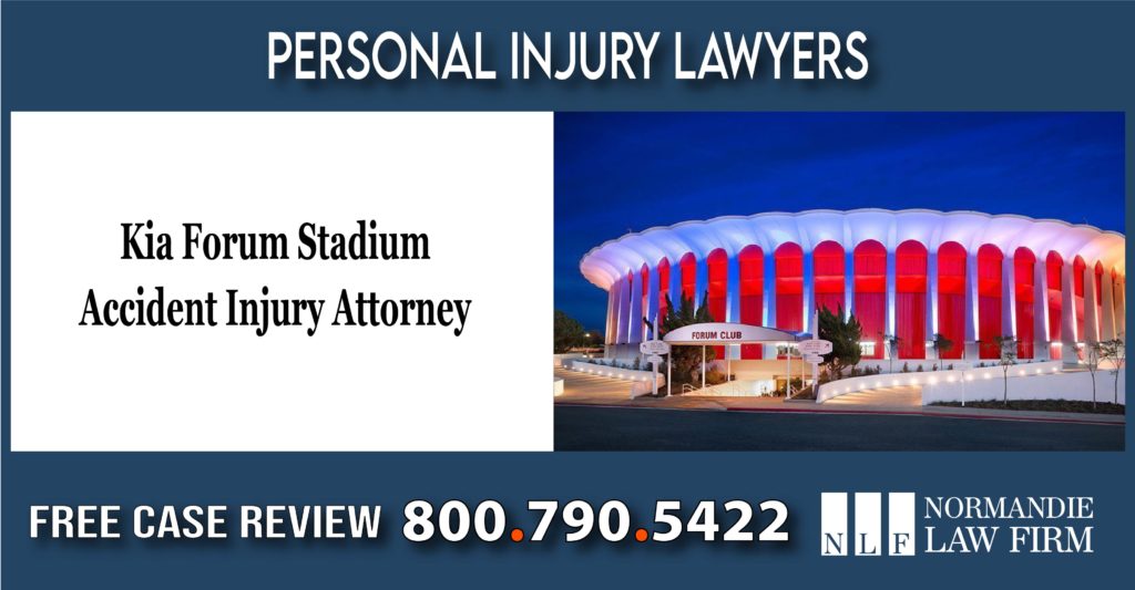 Kia Forum Stadium Accident Injury Attorney lawyer personal injury sue compensation lawsuit