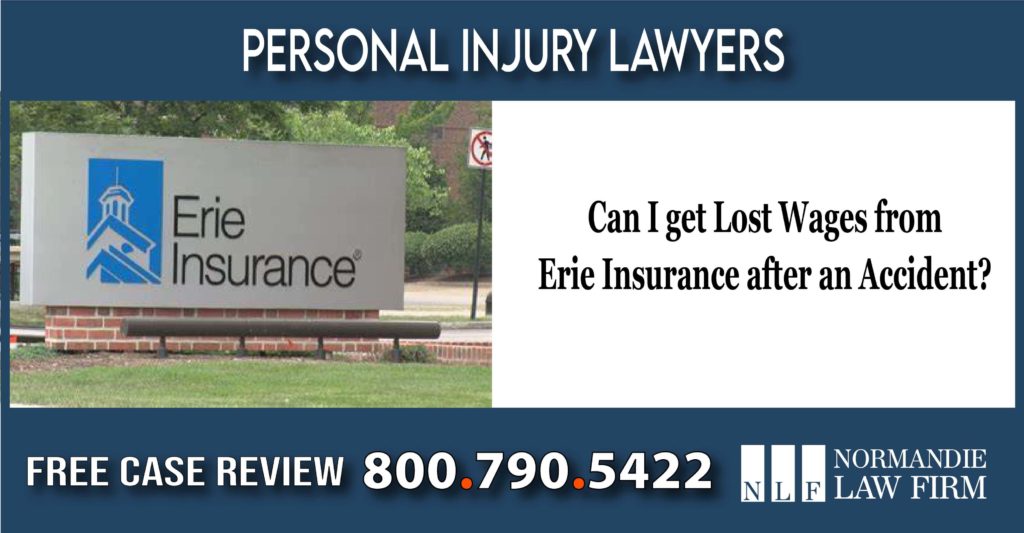 Can I get Lost Wages from Erie Insurance after an Accident lawyer attorney sue compensation lawsuit