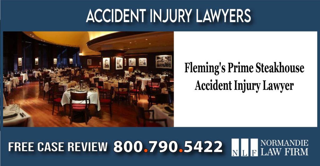 Flemings Prime Steakhouse Accident Injury Lawyer fleming incident lawyer attorney sue lawsuit