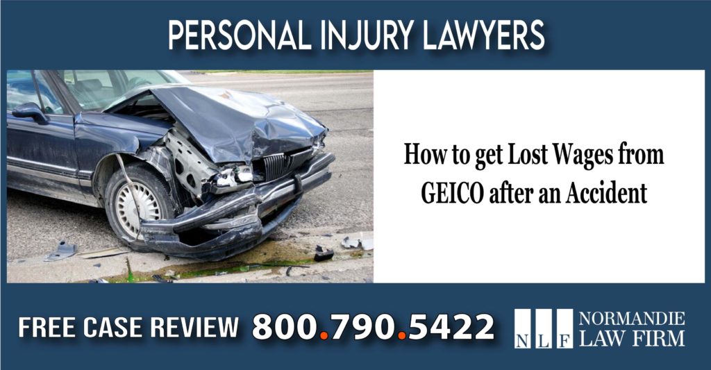 How to get Lost Wages from GEICO after an Accident lawyer attorney injury compensation lawsuit