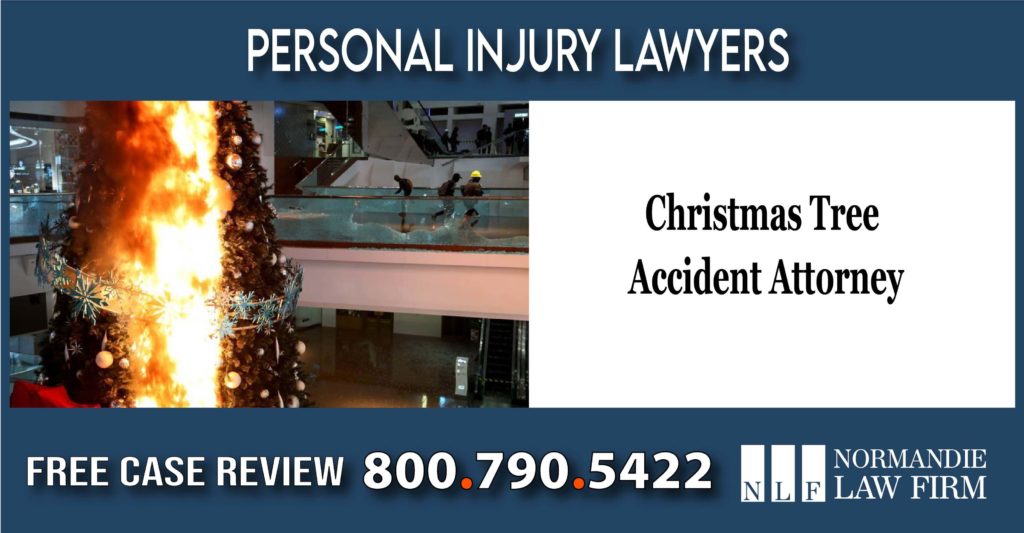 Christmas Tree Accident Attorney lawyer sue lawsuit compensation incident accident