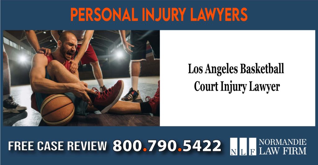 Los Angeles Basketball court injury lawyer attorney injury incident accident liability-01