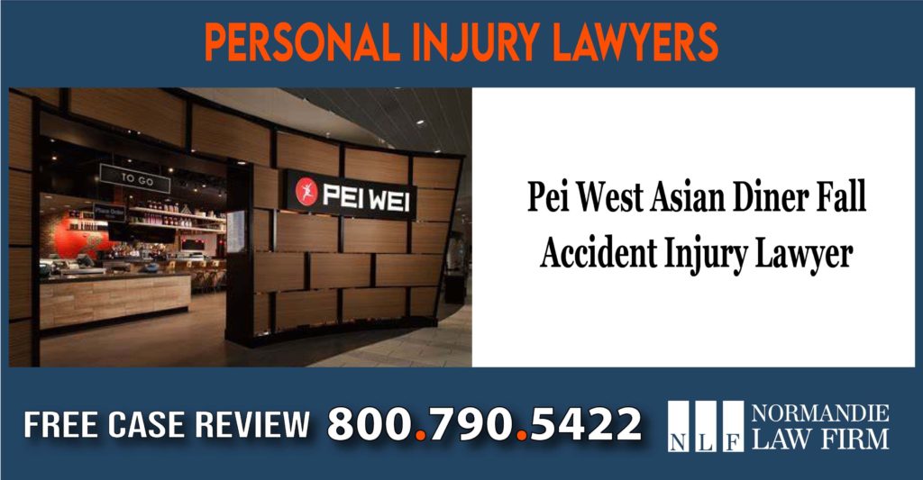 Pei West Asian Diner Fall Accident Injury Lawyer attorney lawsuit incident