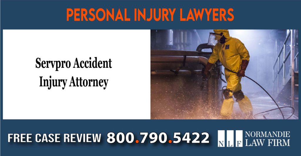 Servpro Accident Injury Attorney negligence liability lawyer attorney lawsuit compensation sue