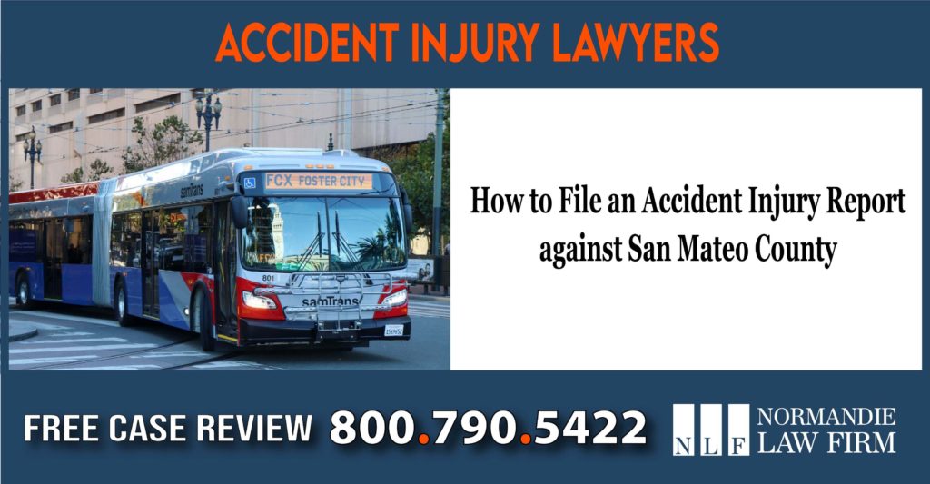 How to File an Accident Injury Report against San Mateo County lawyer attorney sue lawsuit incident