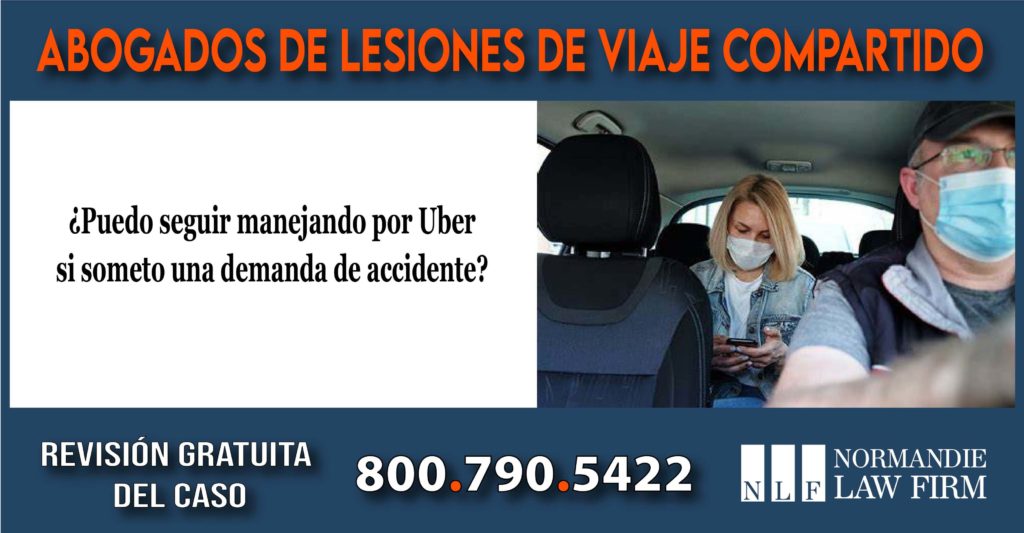 Puedo seguir manejando por Uber si someto una demanda de accidente abogado