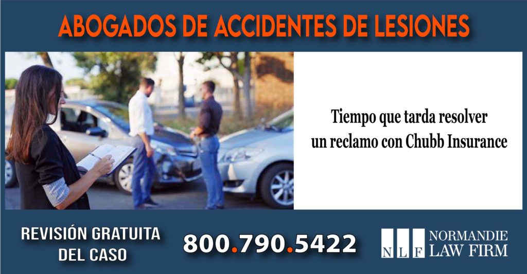 Tiempo que tarda resolver un reclamo con Chubb Insurance