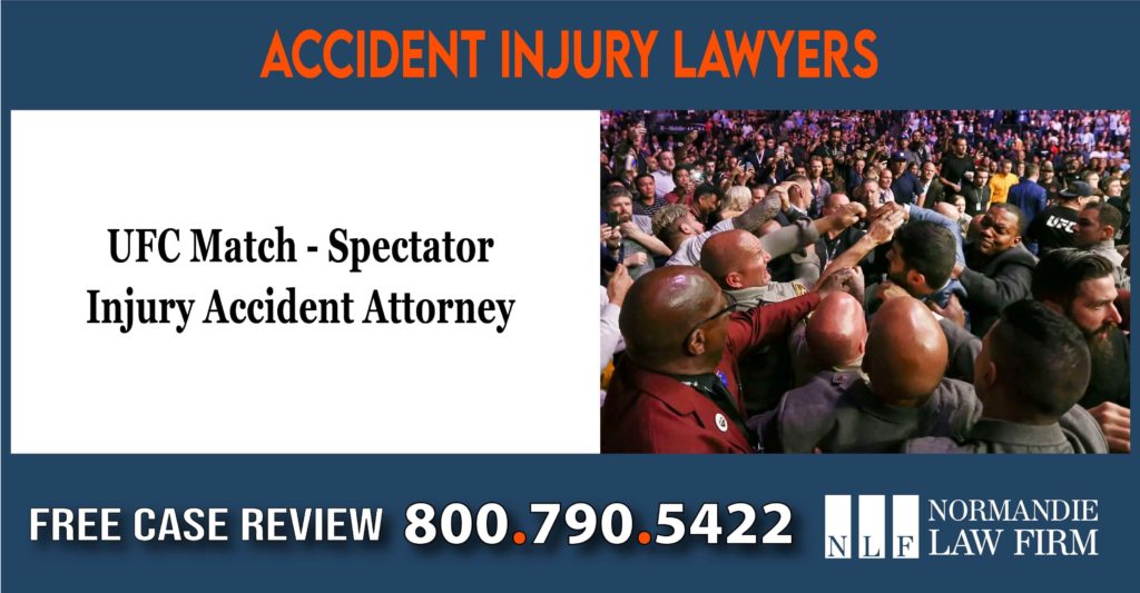 UFC Match - Spectator Injury Accident Attorney lawyer lawsuit liability sue compensation