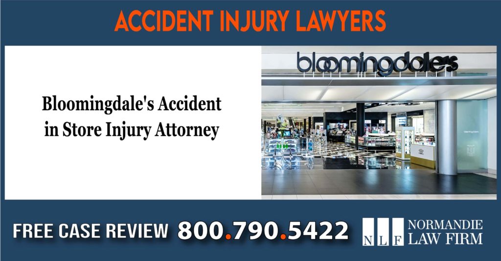 Bloomingdales Accident in Store Injury Attorney lawyer sue incident