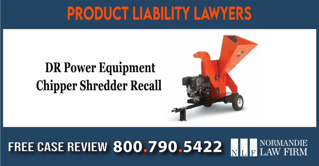 DR Power Equipment Chipper Shredder Recall Class Action Lawsuit liability lawsuit lawyer attorney