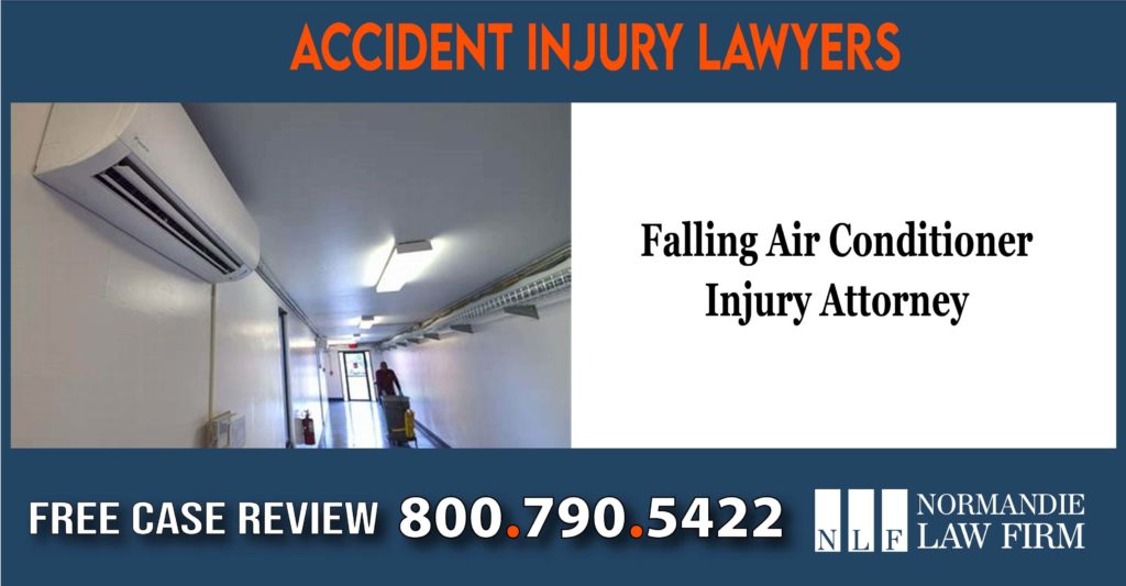 Falling Air Conditioner Injury Attorney lawsuit lawyer compensation incident liability