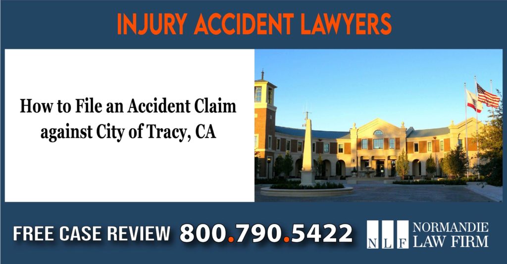 How to File an Accident Claim against City of Tracy, CA lawyer attorney sue compensation lawsuit