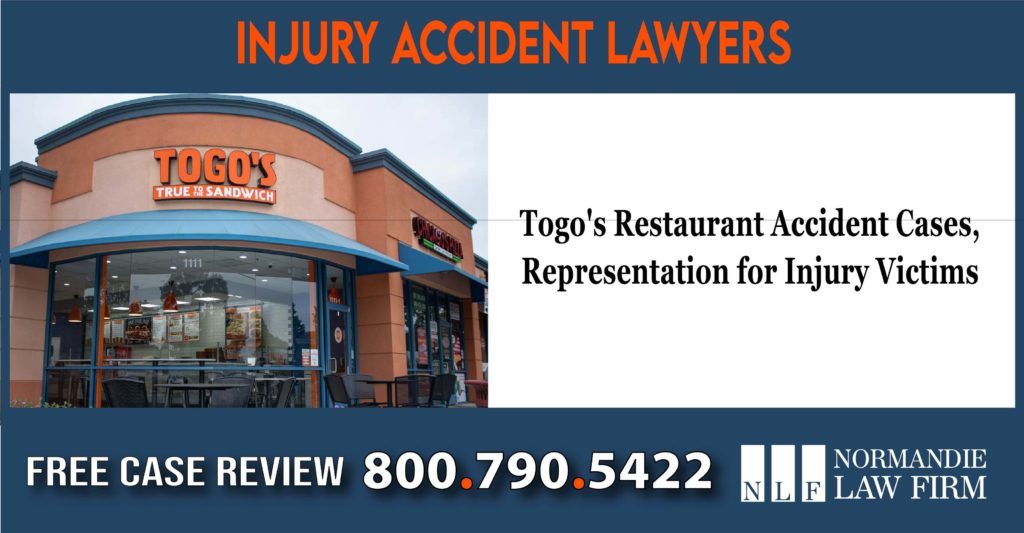 Togo's Restaurant Accident Cases - Representation for Injury Victims lawuit incident accident liability