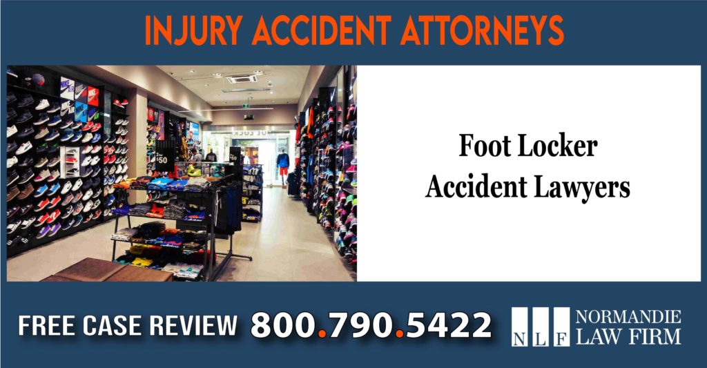 Foot Locker Accident Lawyers attorney sue lawsuit compensation incident liability