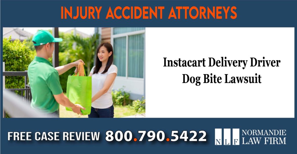 Instacart Delivery Driver lawyer attorney sue compensation incident liability