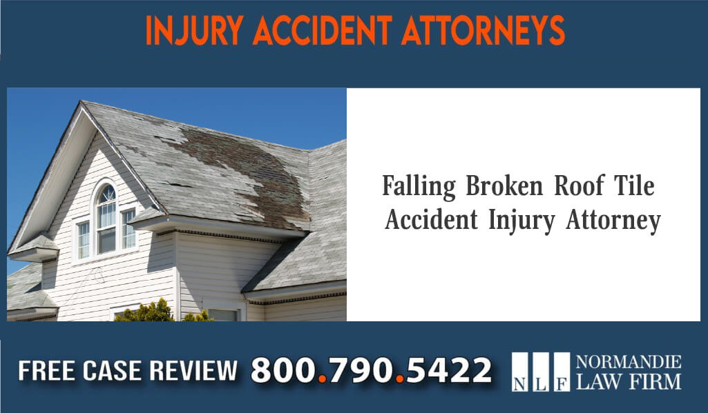 falling broken roof tile fell injury lawyer