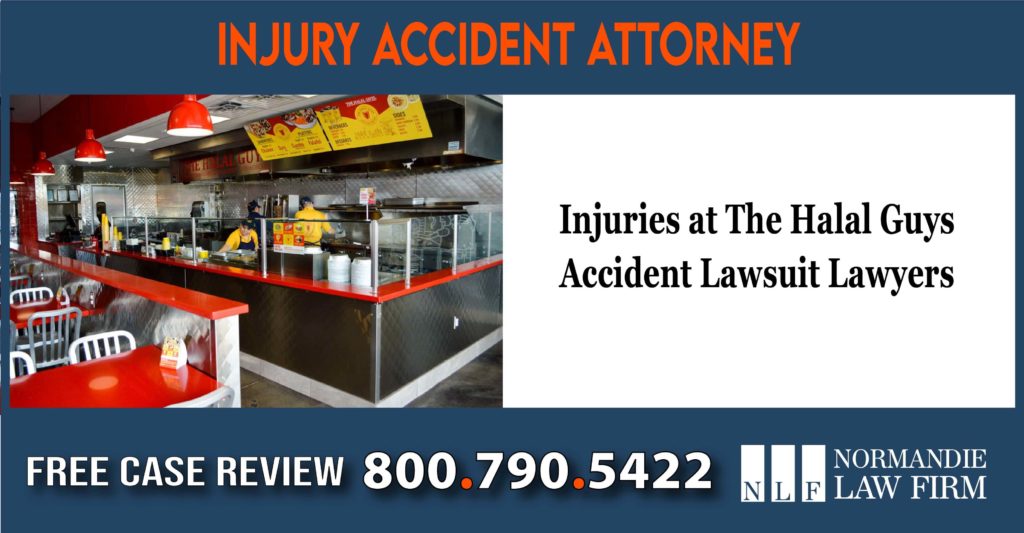 Injuries at The Halal Guys - Accident Lawsuit Lawyers sue compensation incident attorney lawyer