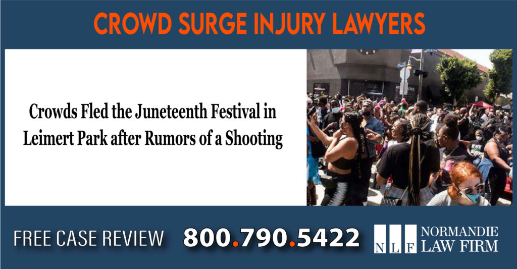 Crowds Fled the Juneteenth Festival in Leimert Park after Rumors of a Shooting – Crowd Surge Injury Lawyers