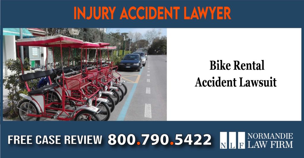 Bike rental accident lawsuit lawyer attorney compensation liability