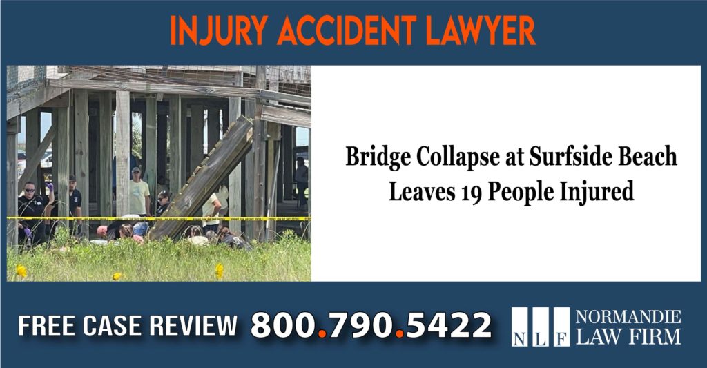 Bridge Collapse at Surfside Beach Leaves 19 People Injured lawyer lawsuit compensation incident