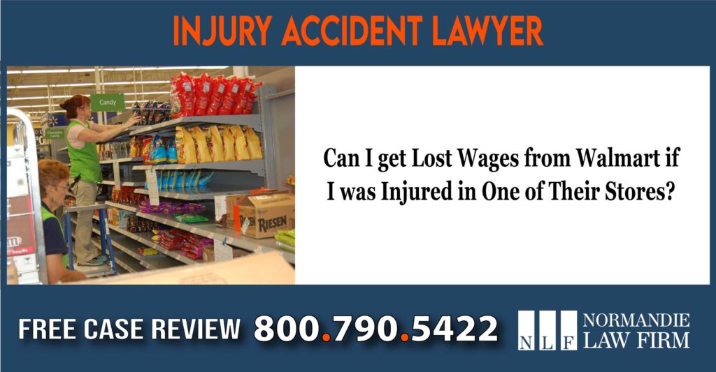 Can I get Lost Wages from Walmart if I was Injured in One of Their Stores sue compensation incident lawyer attorney