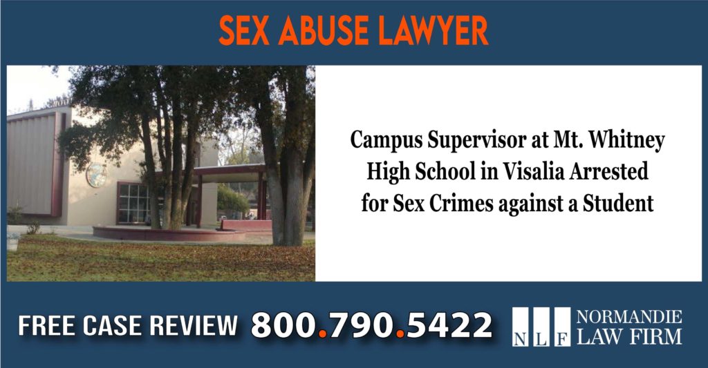 a campus supervisor at Mt. Whitney High School in Visalia lawyer attorney sue lawsuit