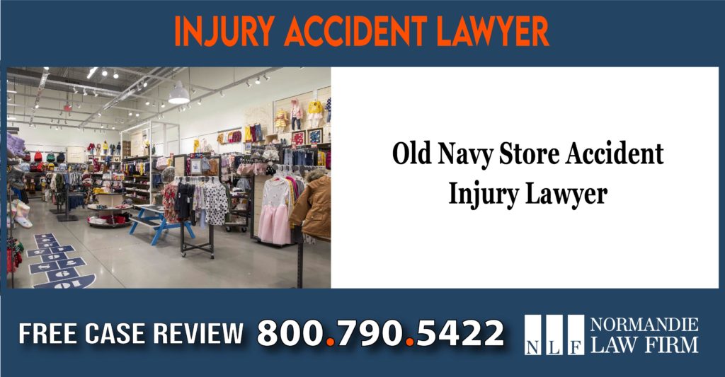 old navy store accident injury lawsuit lawyer liability