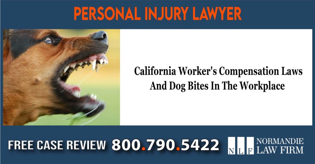California Worker's Compensation Laws And Dog Bites In The Workplace sue lawsuit compensation incident